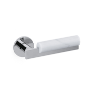 Bau Door Handle - Brass - Bright Chrome